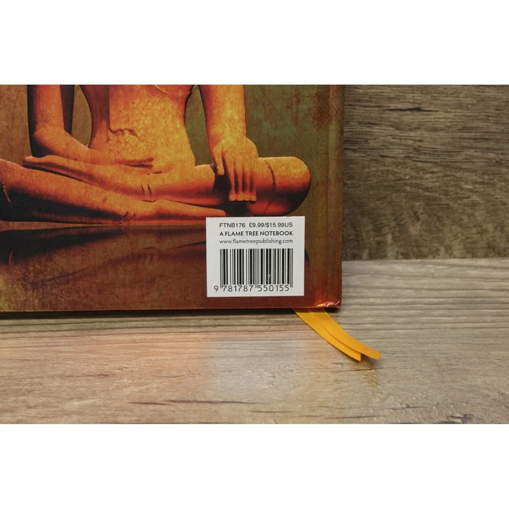 Flame‎ Tree Notebook metal foiled lined journal Golden Buddha
